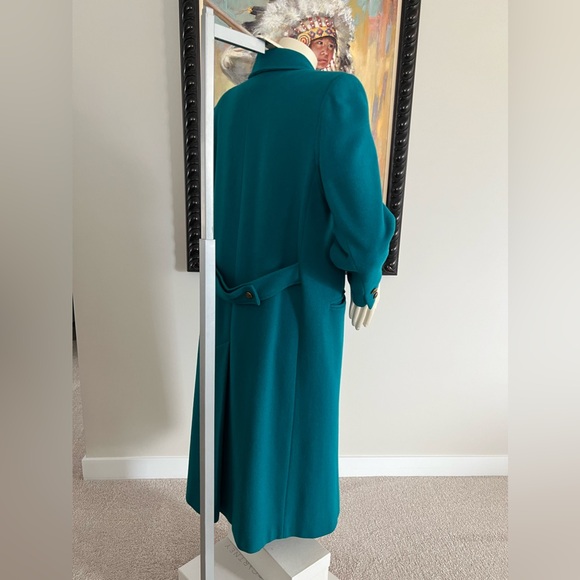 Anna Collection Teal Coat – 100% Virgin Wool - Picture 9 of 10